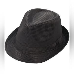 Milani Straw Fedora Hat with Ribbon Bow
